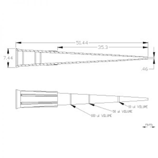 MultiFit Tips 5-200  ul, Natural, Graduated, 3x1000/pack - Image 2