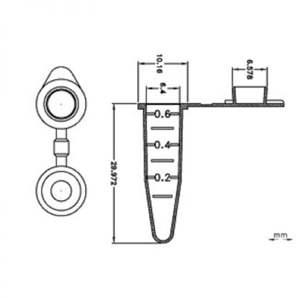 Microcentrifuge Tube 0.65ml, Natural, 3x1,000/pack - Image 2