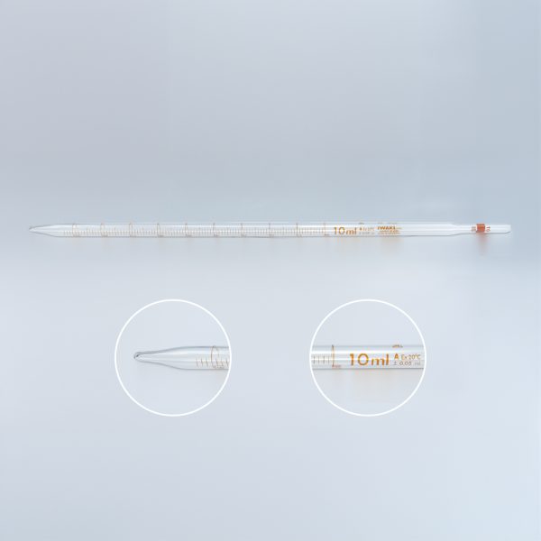 Meas. Pipette, Sero Type, 10 ml, Color Code ISO Spec.