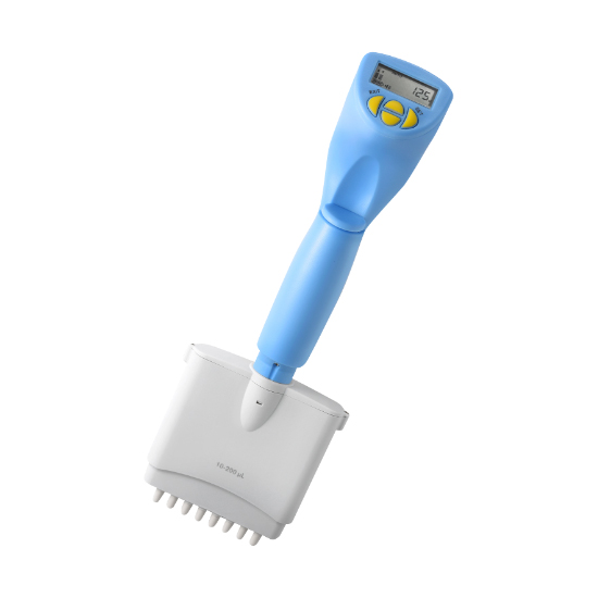 8-channel BluePette Electronic Pipette, 2-20 ul, EU plug