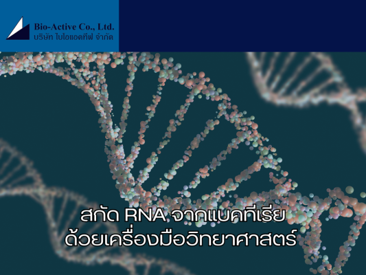 สกัด RNA จากแบคทีเรียด้วยเครื่องมือวิทยาศาสตร์ (1)